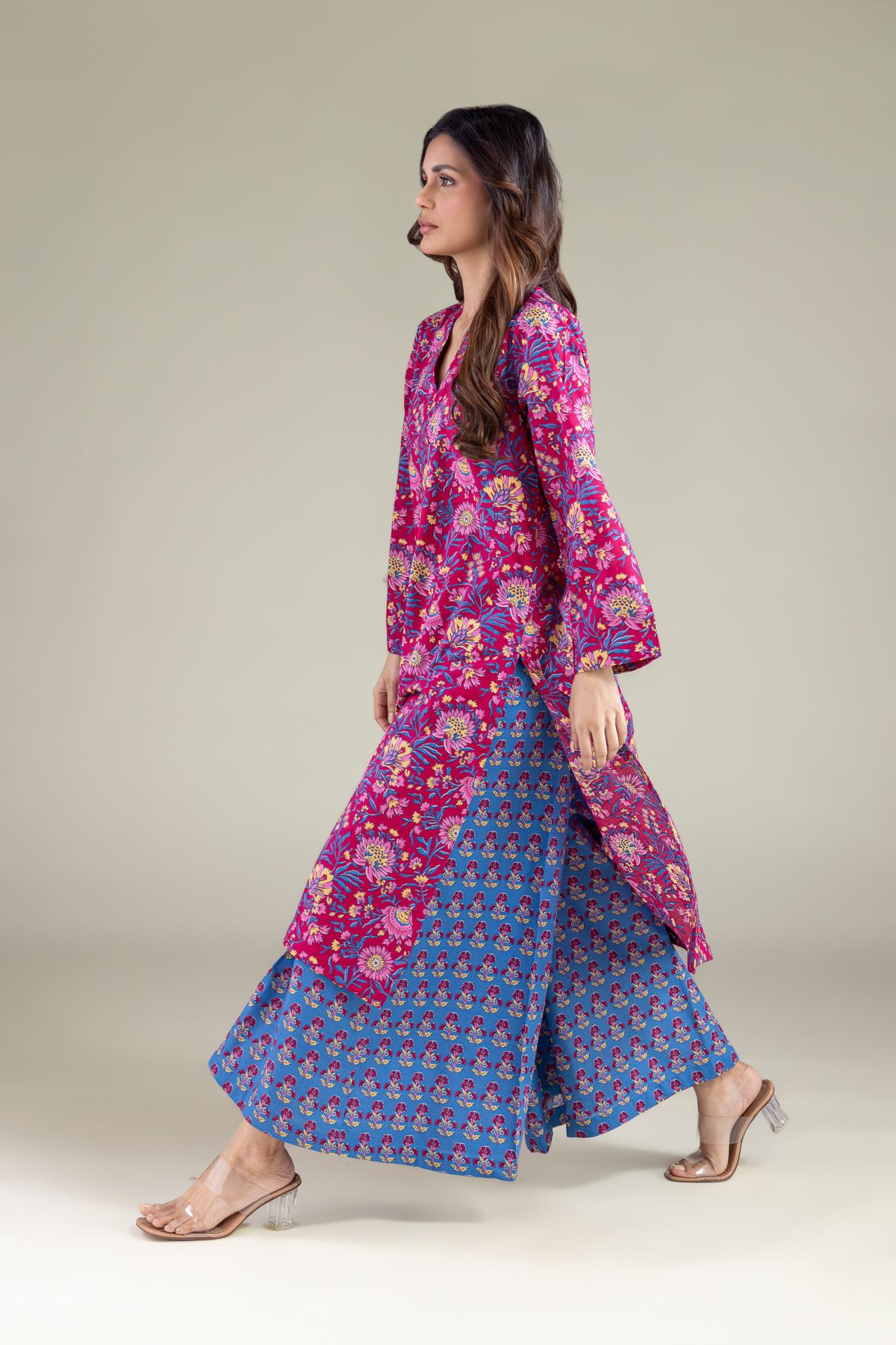 Wide Floral Pants