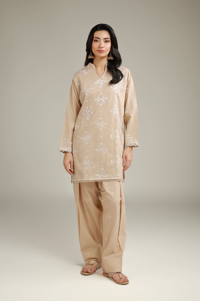Short Beige Kurta