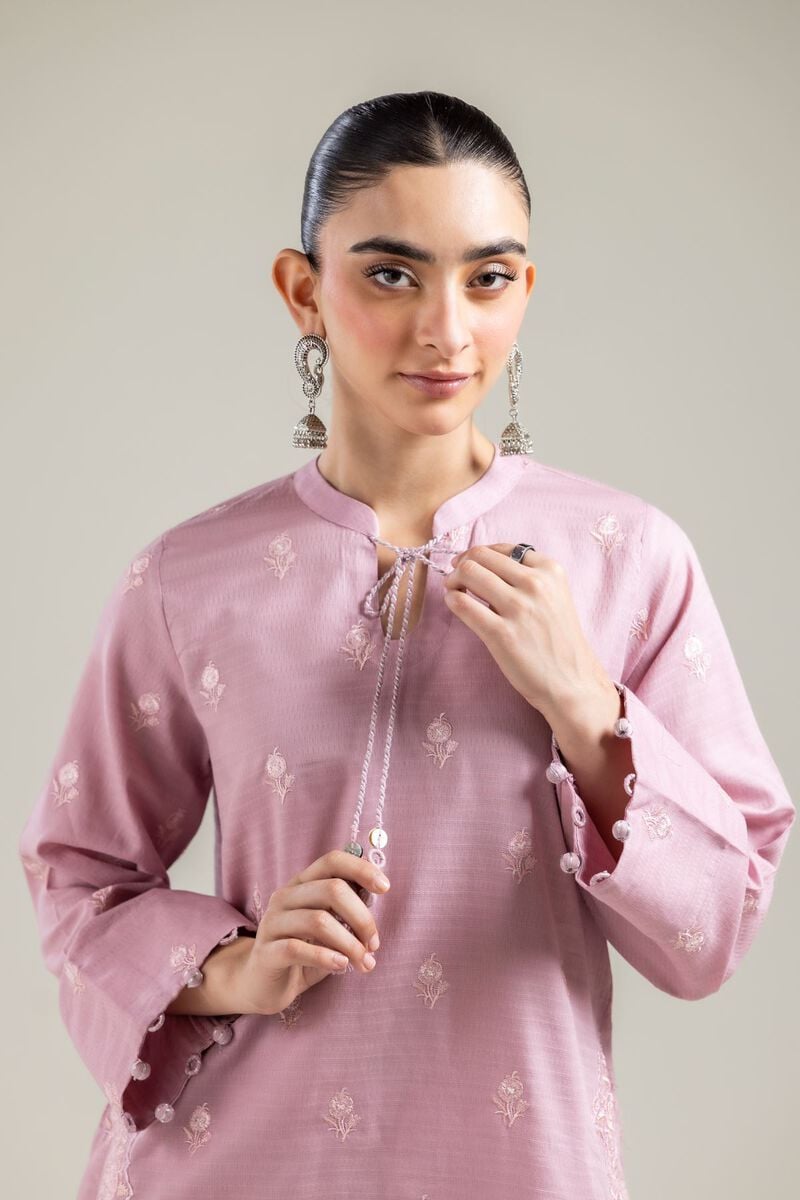 Pink Cotton Kurta