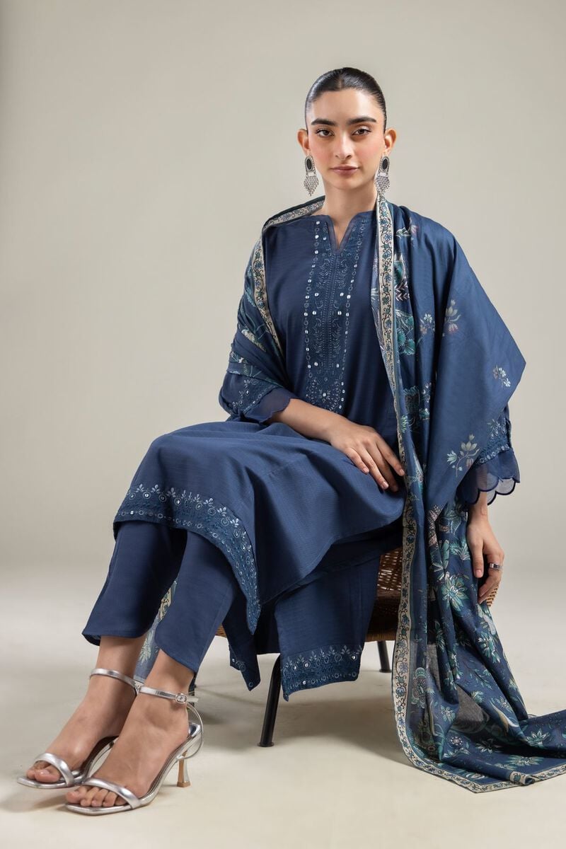 Cotton Navy Shalwar