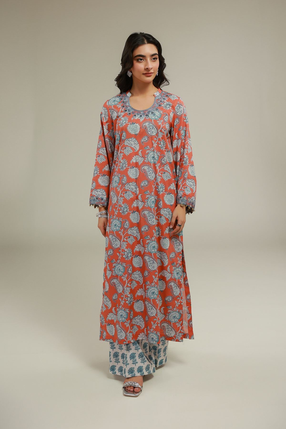 Floral Flared Pants