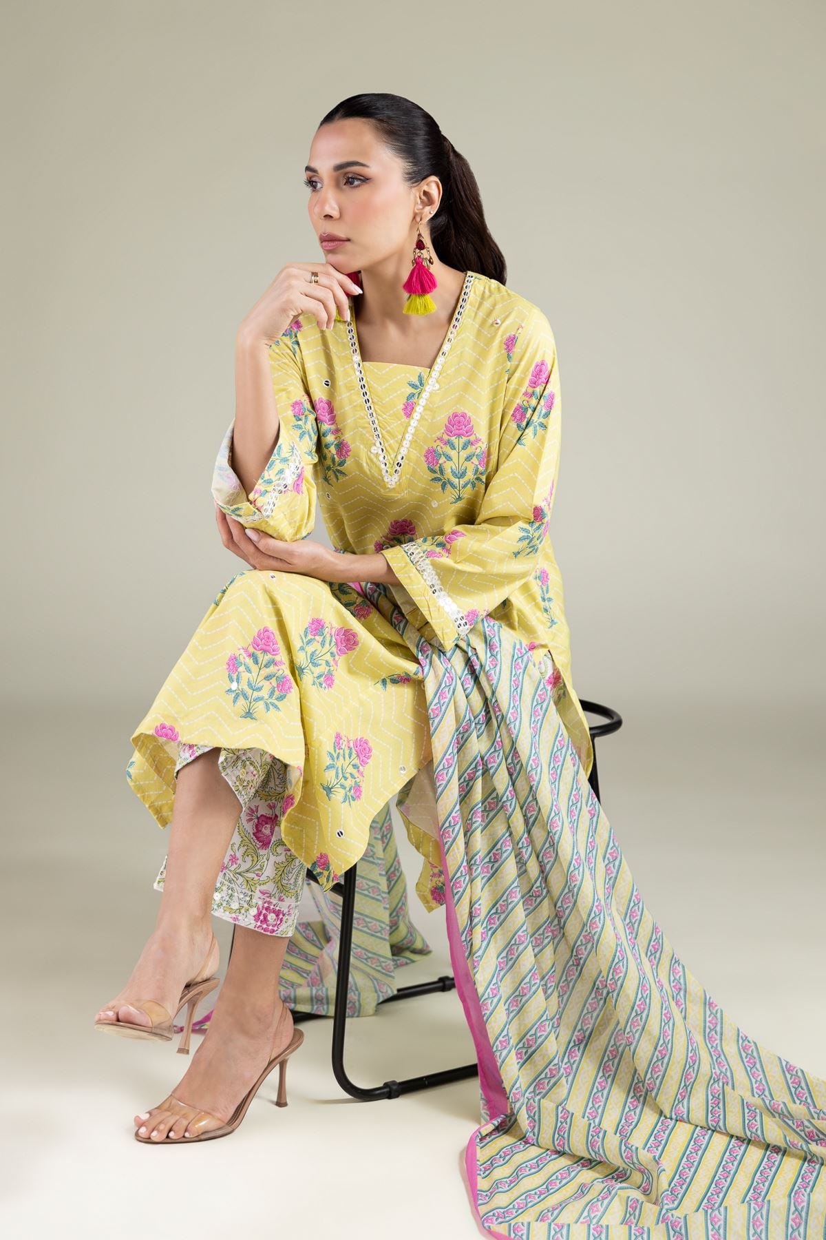 Geometric Printed Dupatta