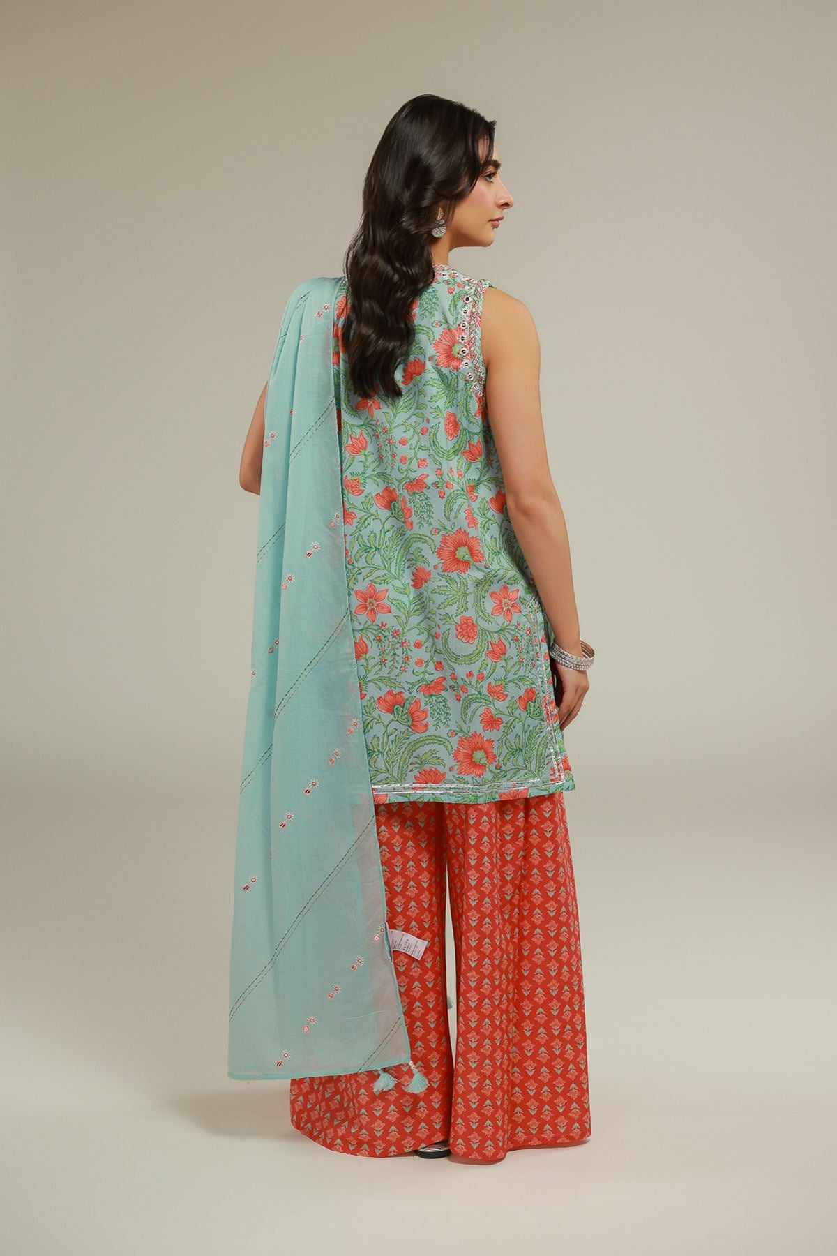 Embroidered Floral Dupatta