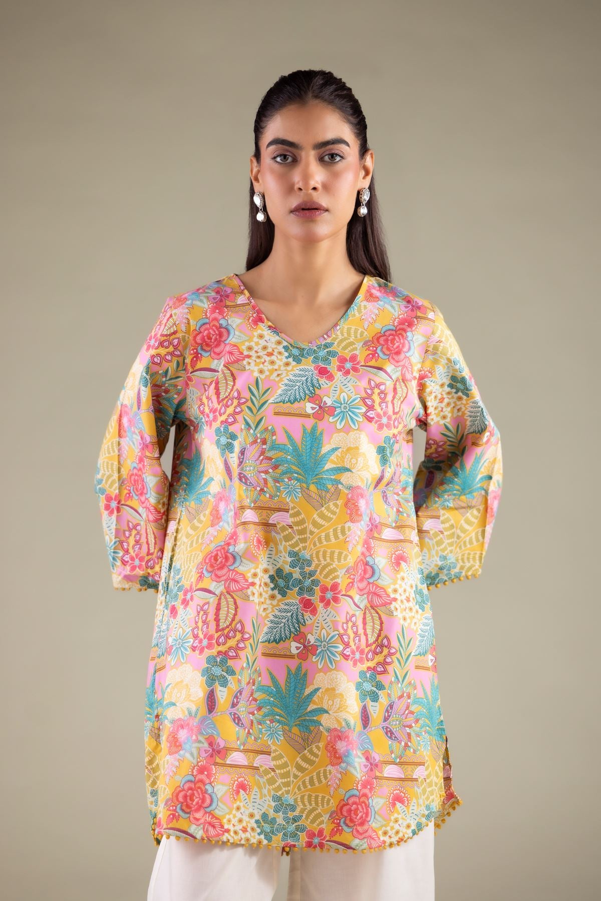 V-Neck Kurta