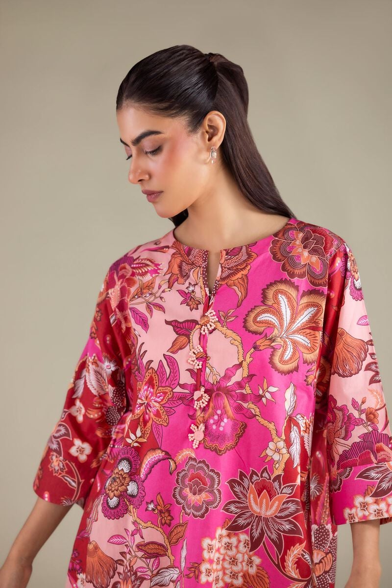 Floral Keyhole Kurta