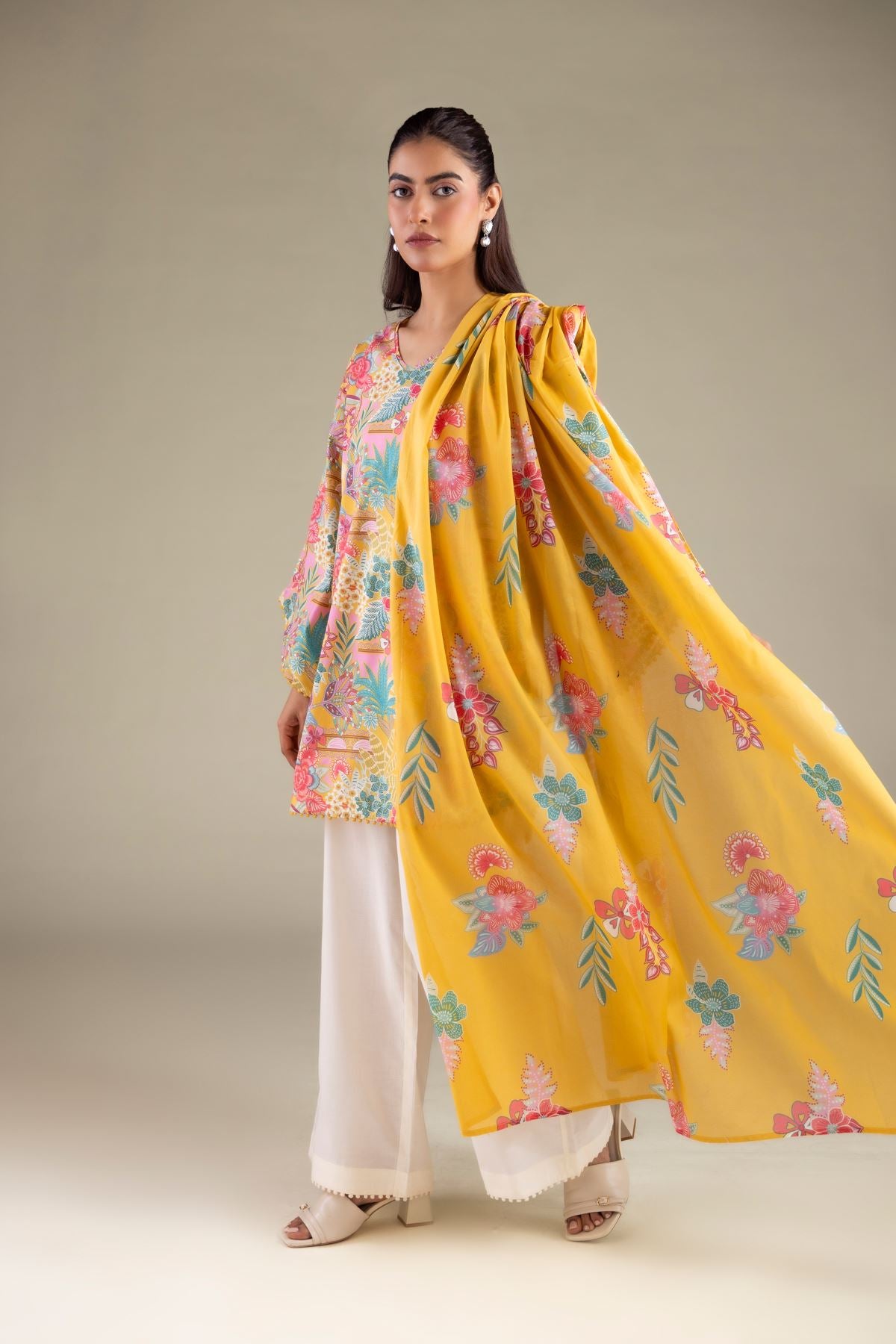 Floral Dupatta
