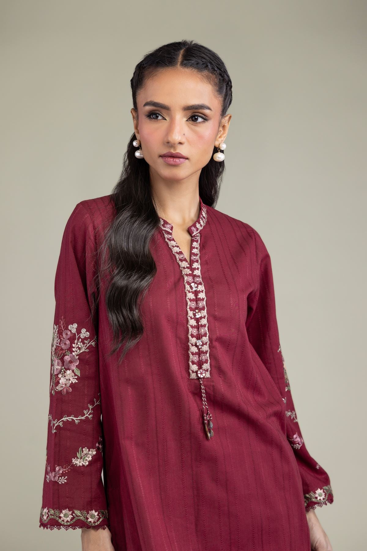 Floral Short Kurta