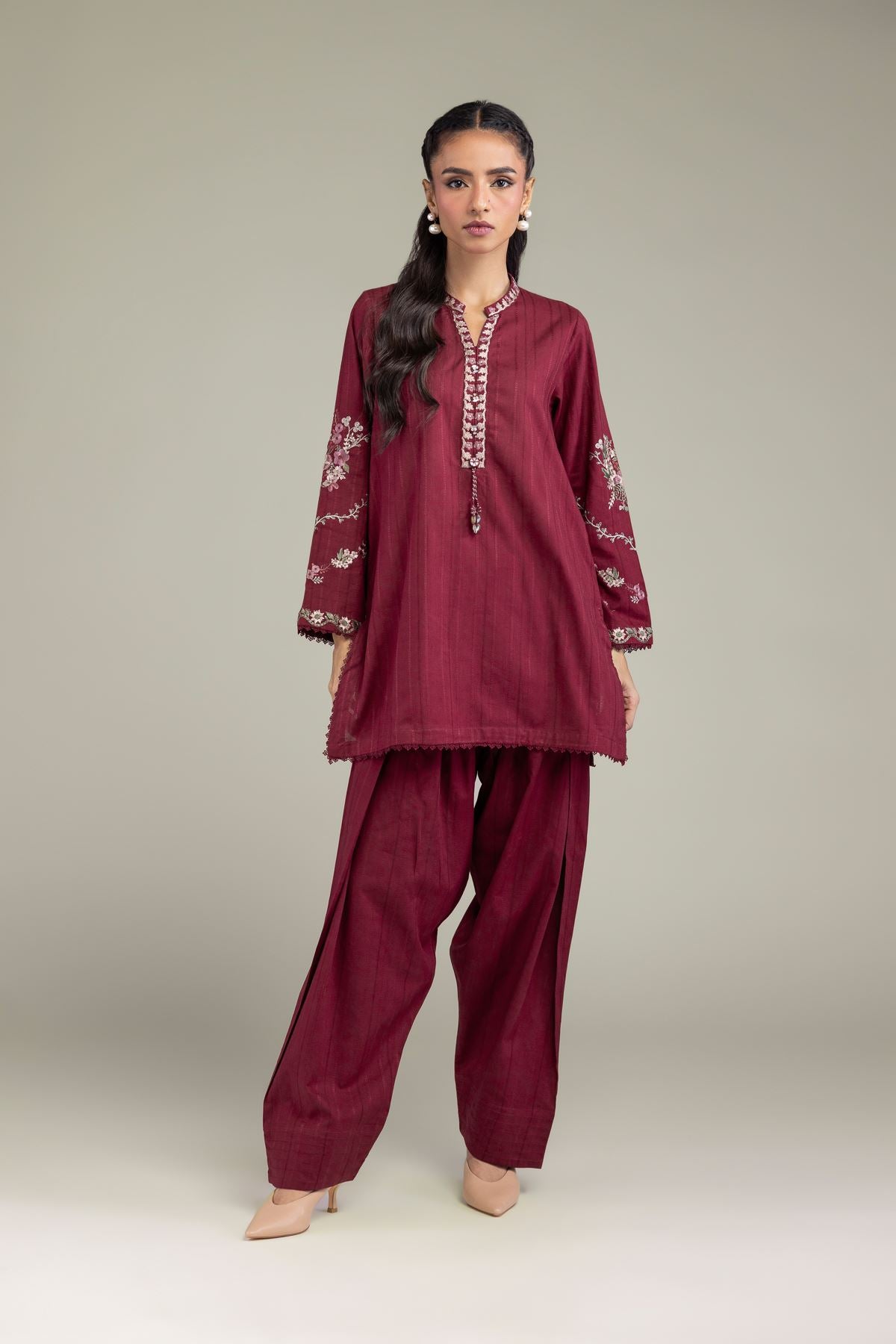 Floral Short Kurta
