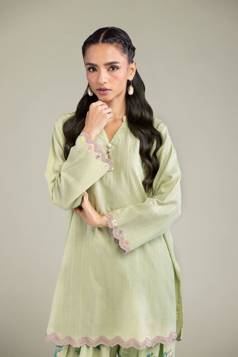 Cotton Band-Collar Kurta