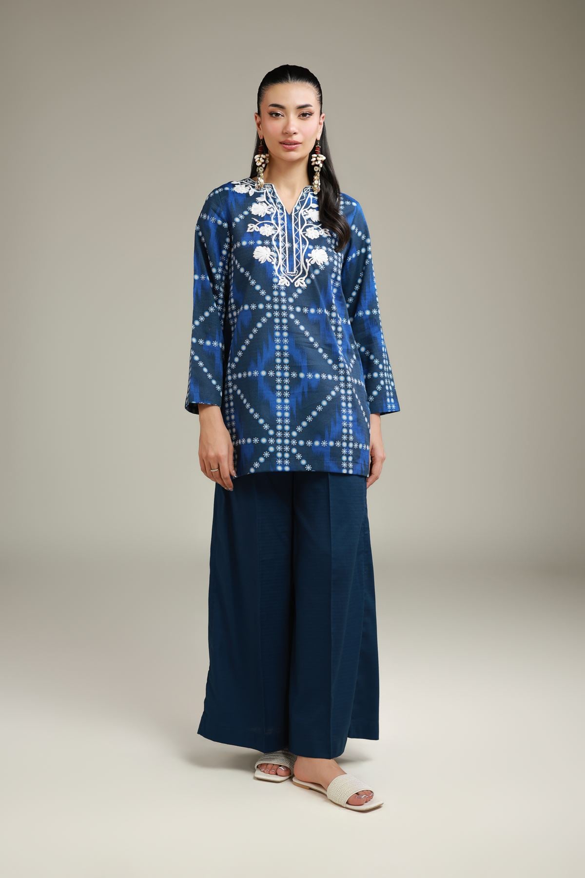 Wide Navy Pants