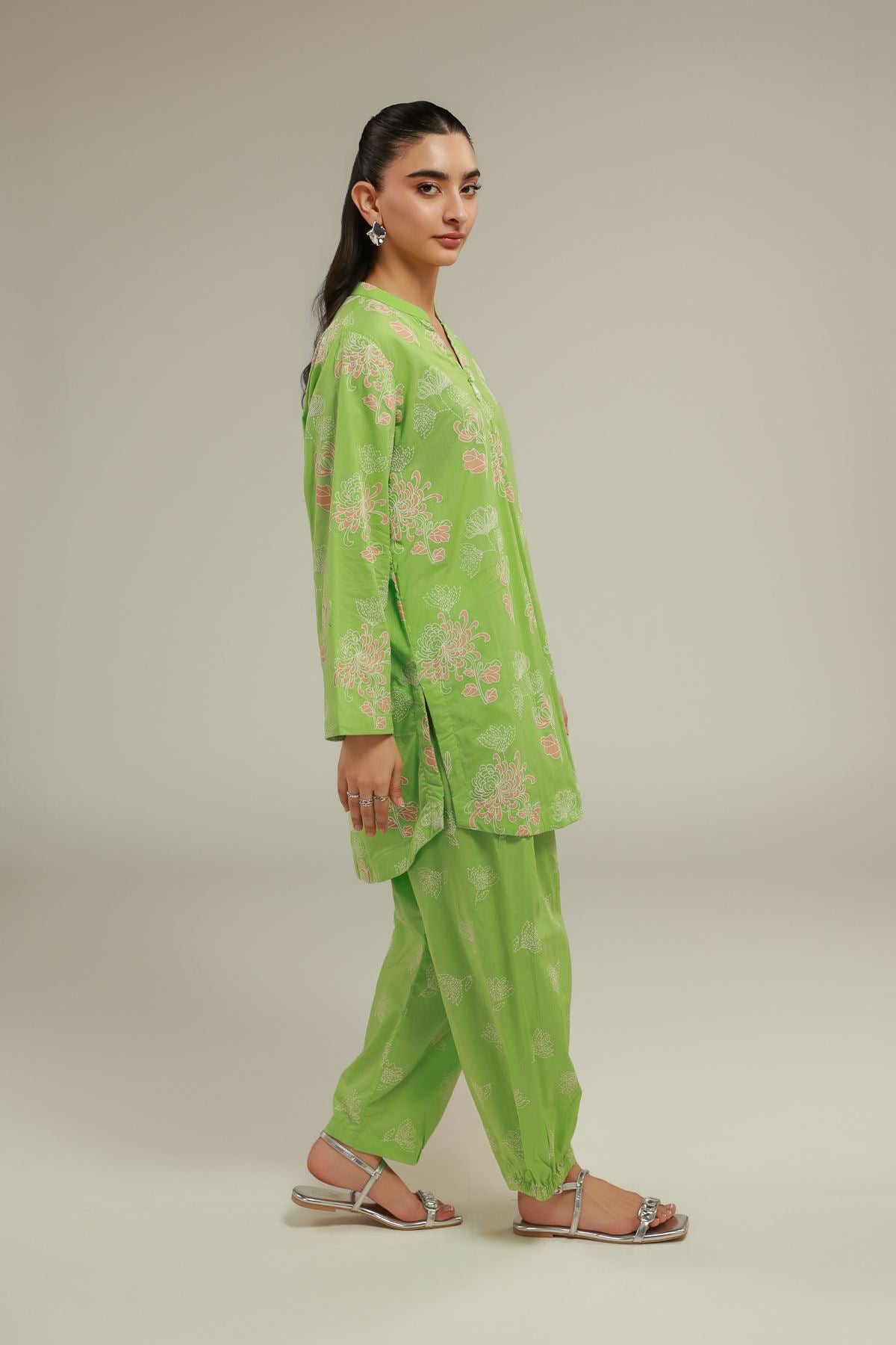 Green Cambric Kurta