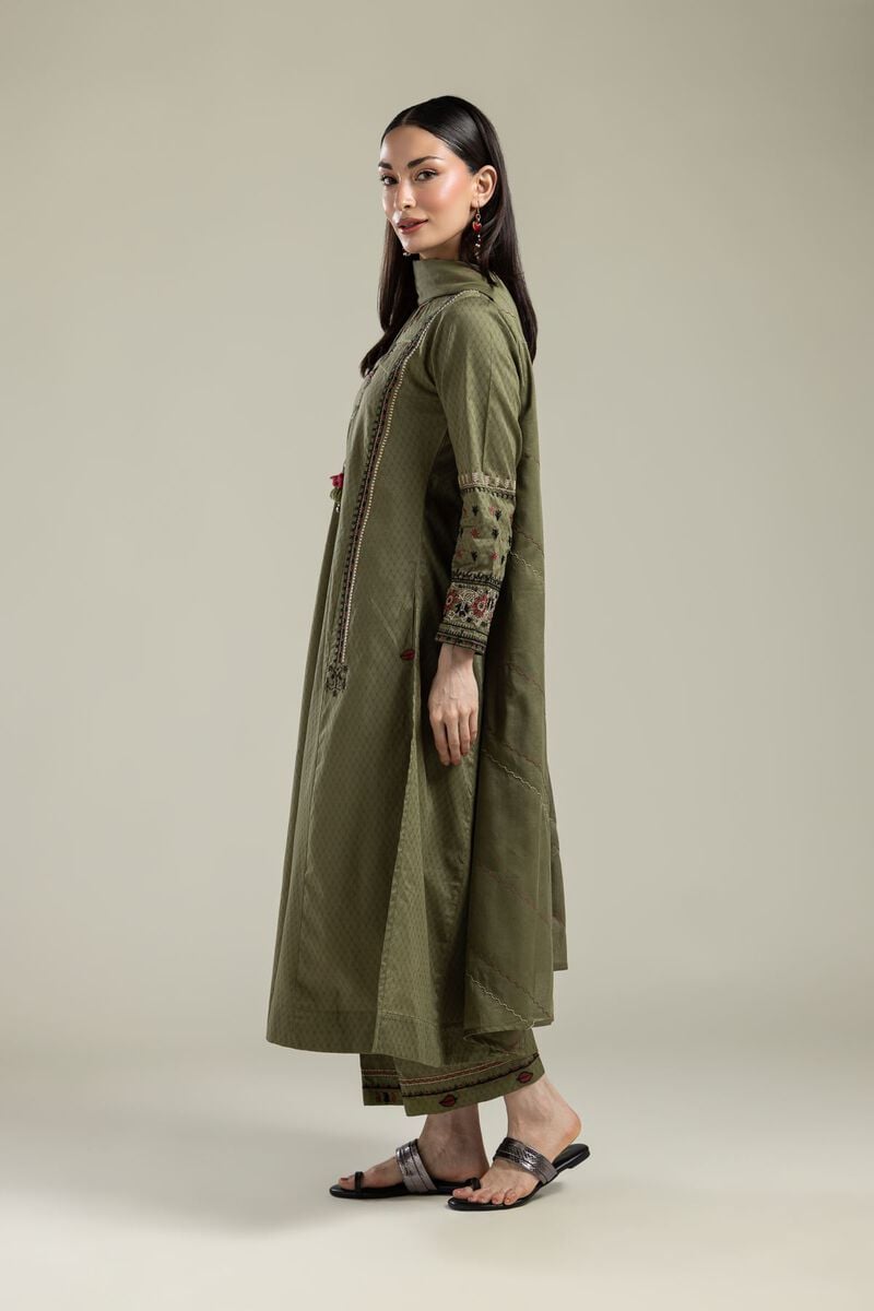Cotton Olive Pants