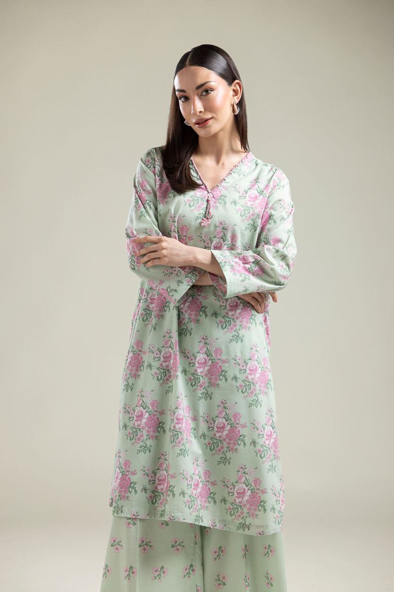 Long Floral Kurta