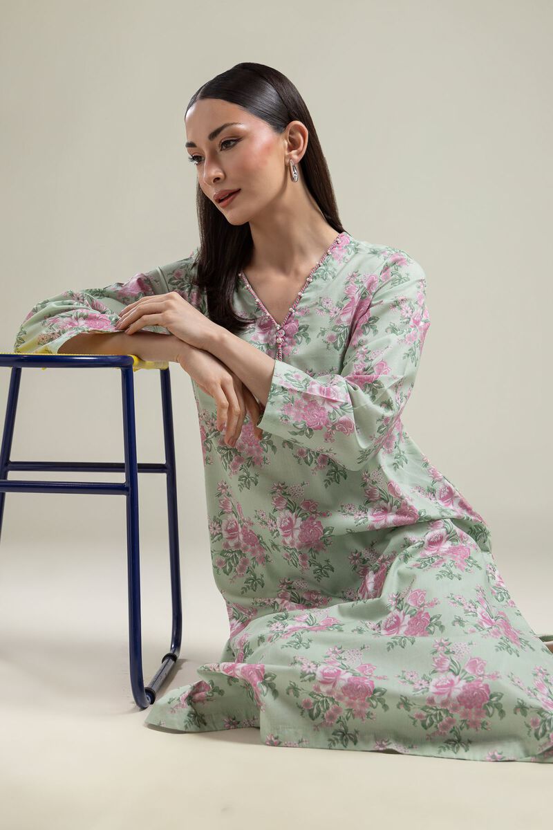 Long Floral Kurta