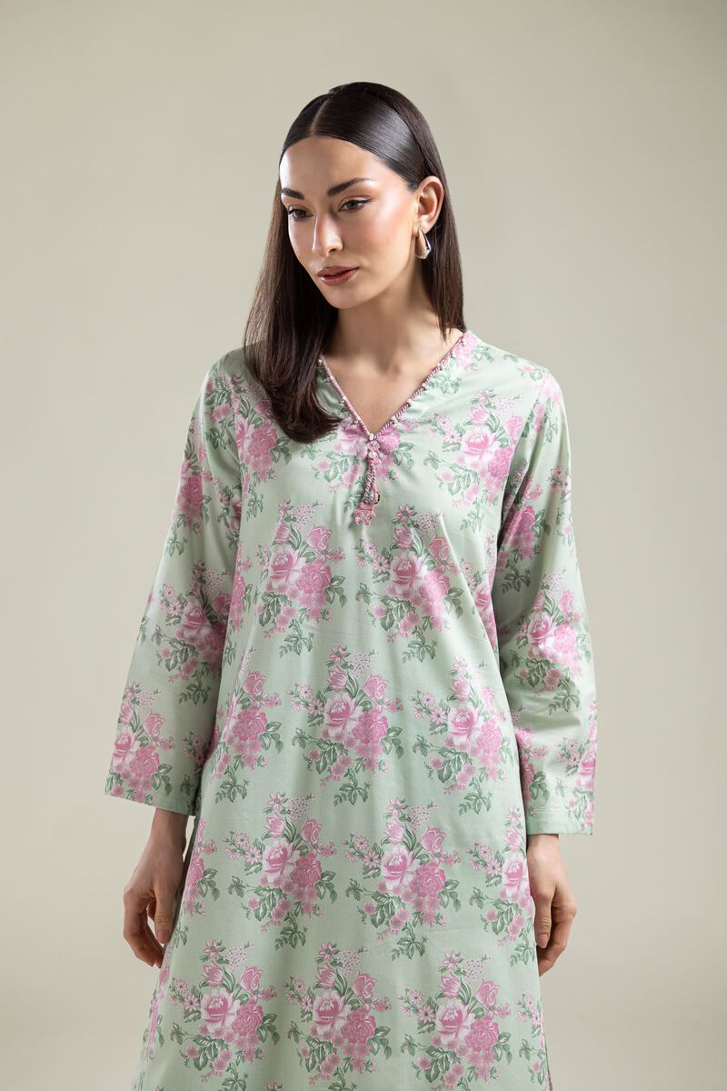 Long Floral Kurta