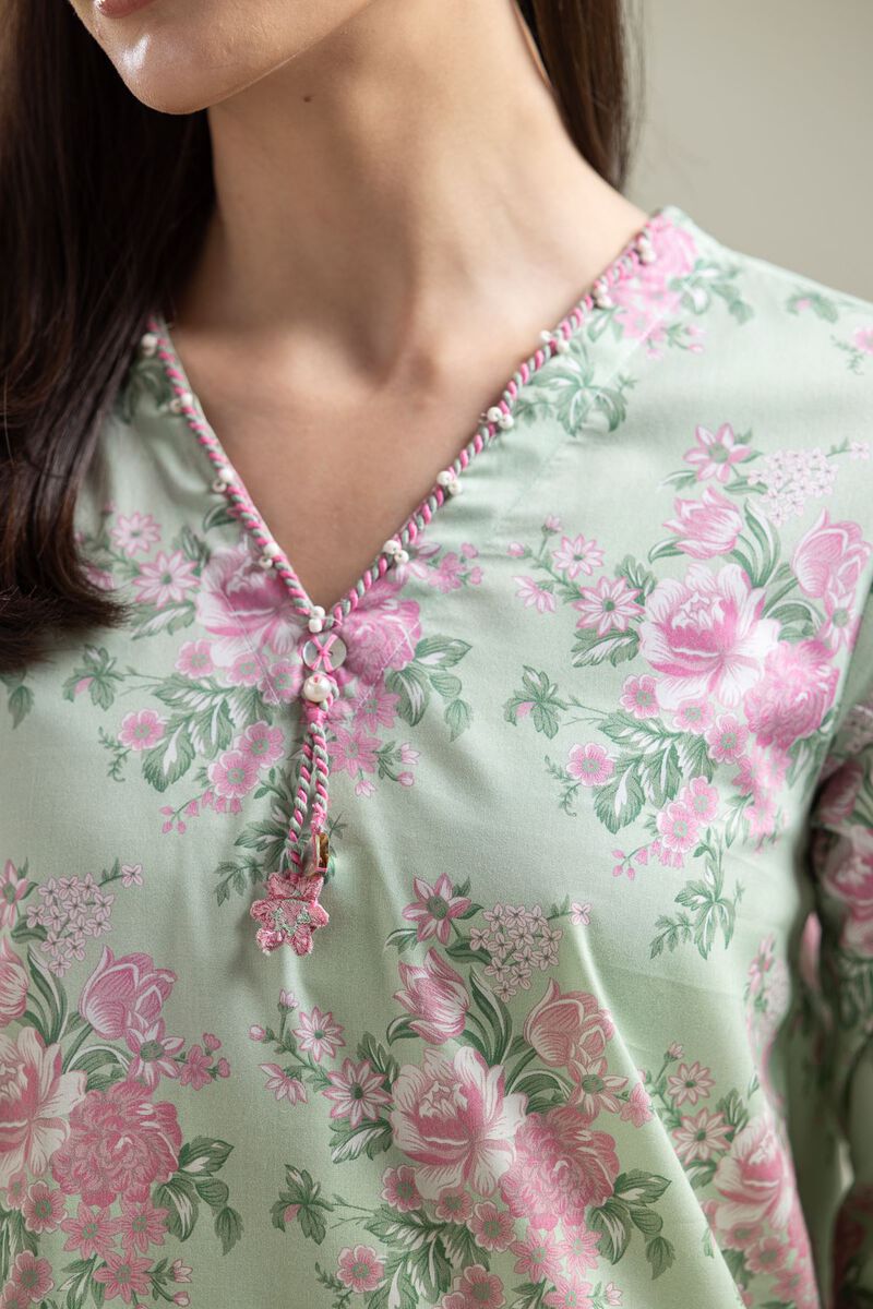 Long Floral Kurta