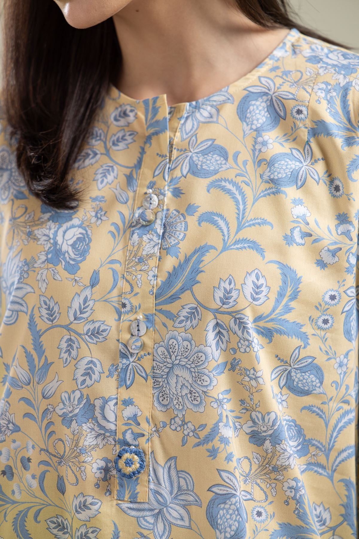 Floral Cotton Kurta