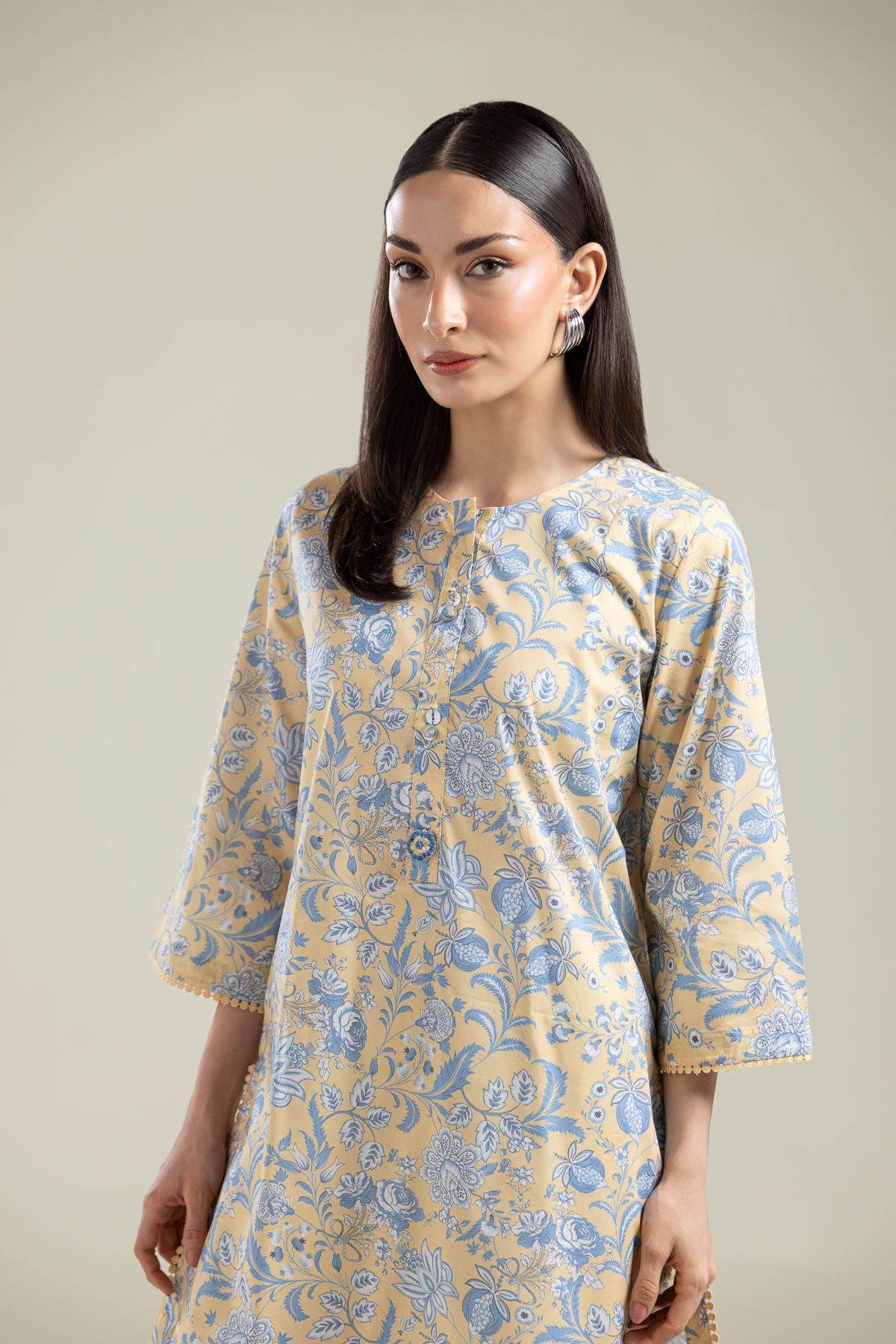 Floral Cotton Kurta