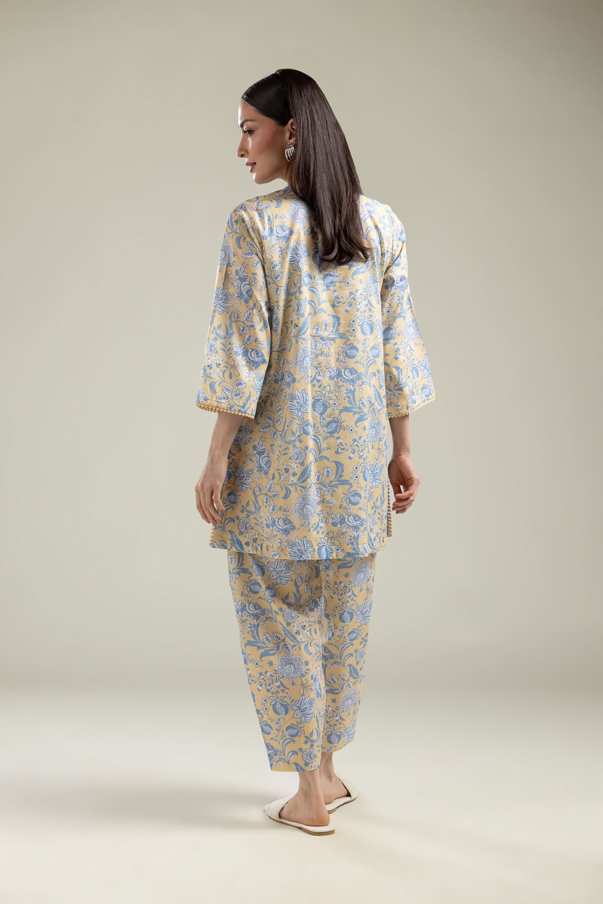 Floral Cotton Kurta