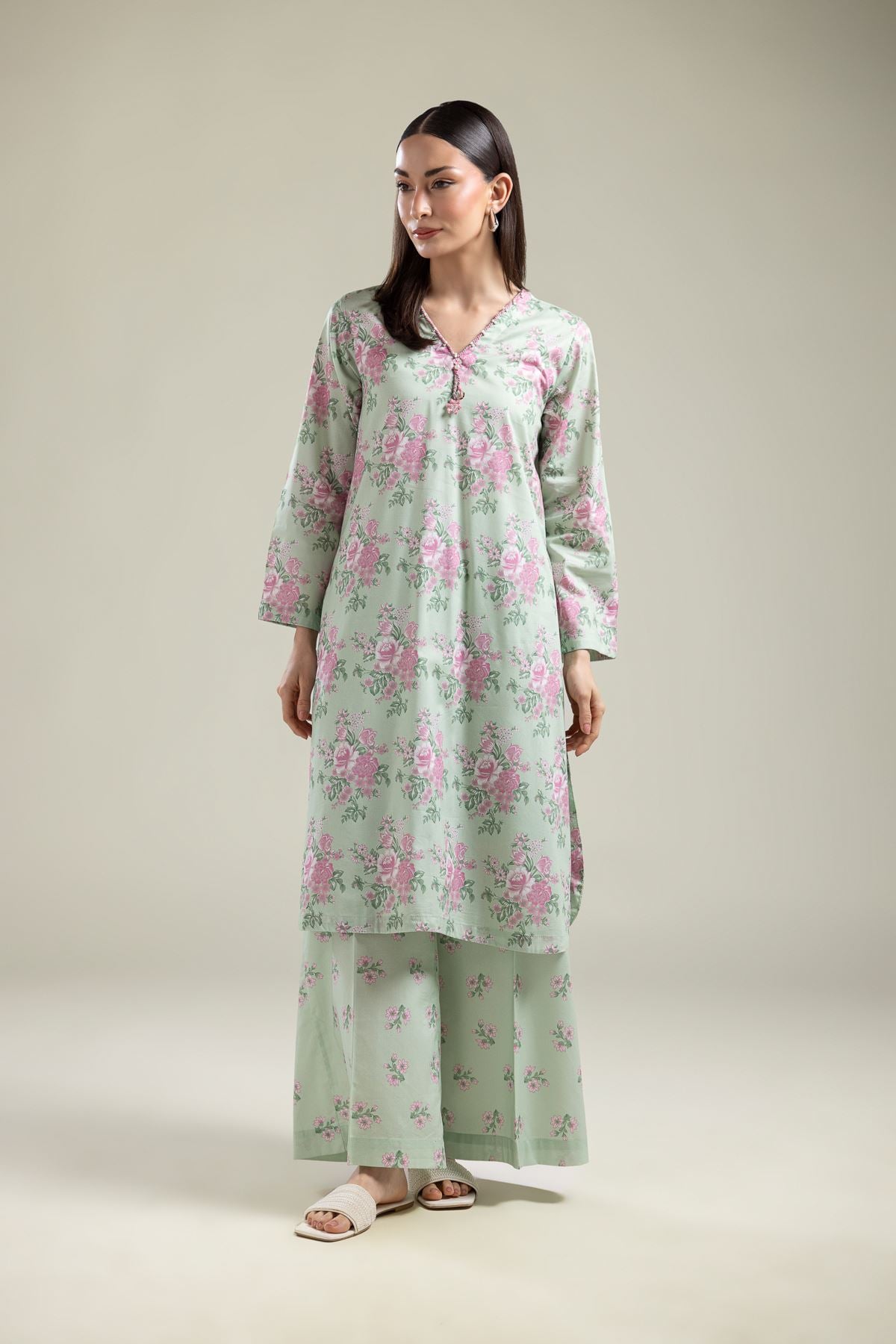 Floral Mint Pants