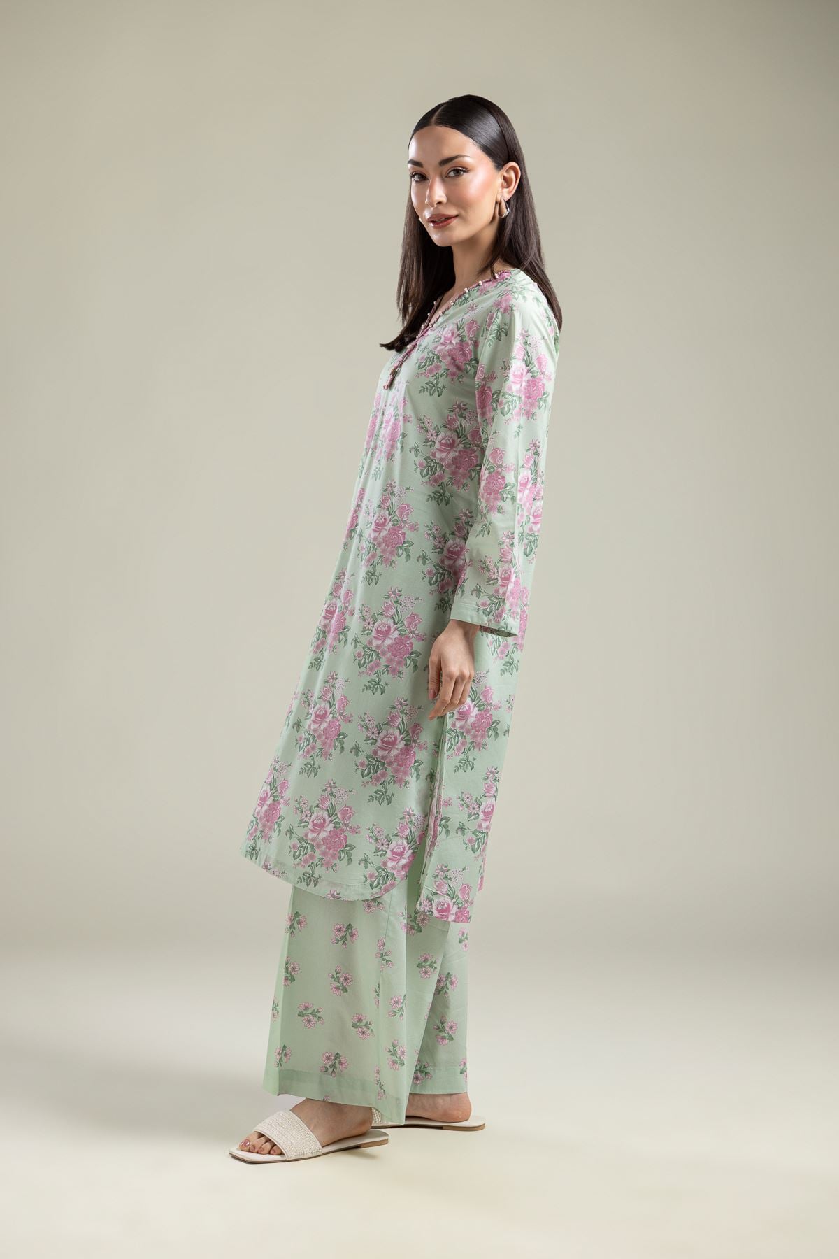 Floral Mint Pants