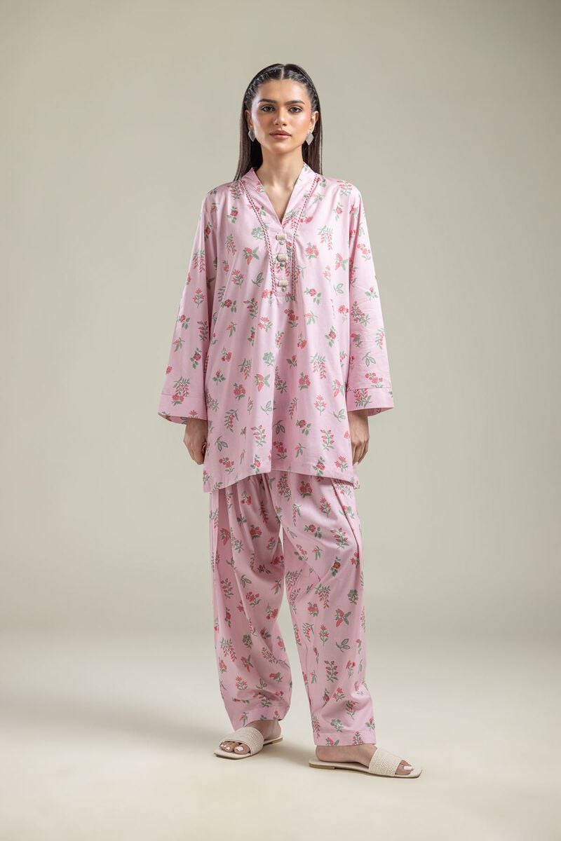 Pink Floral Shalwar