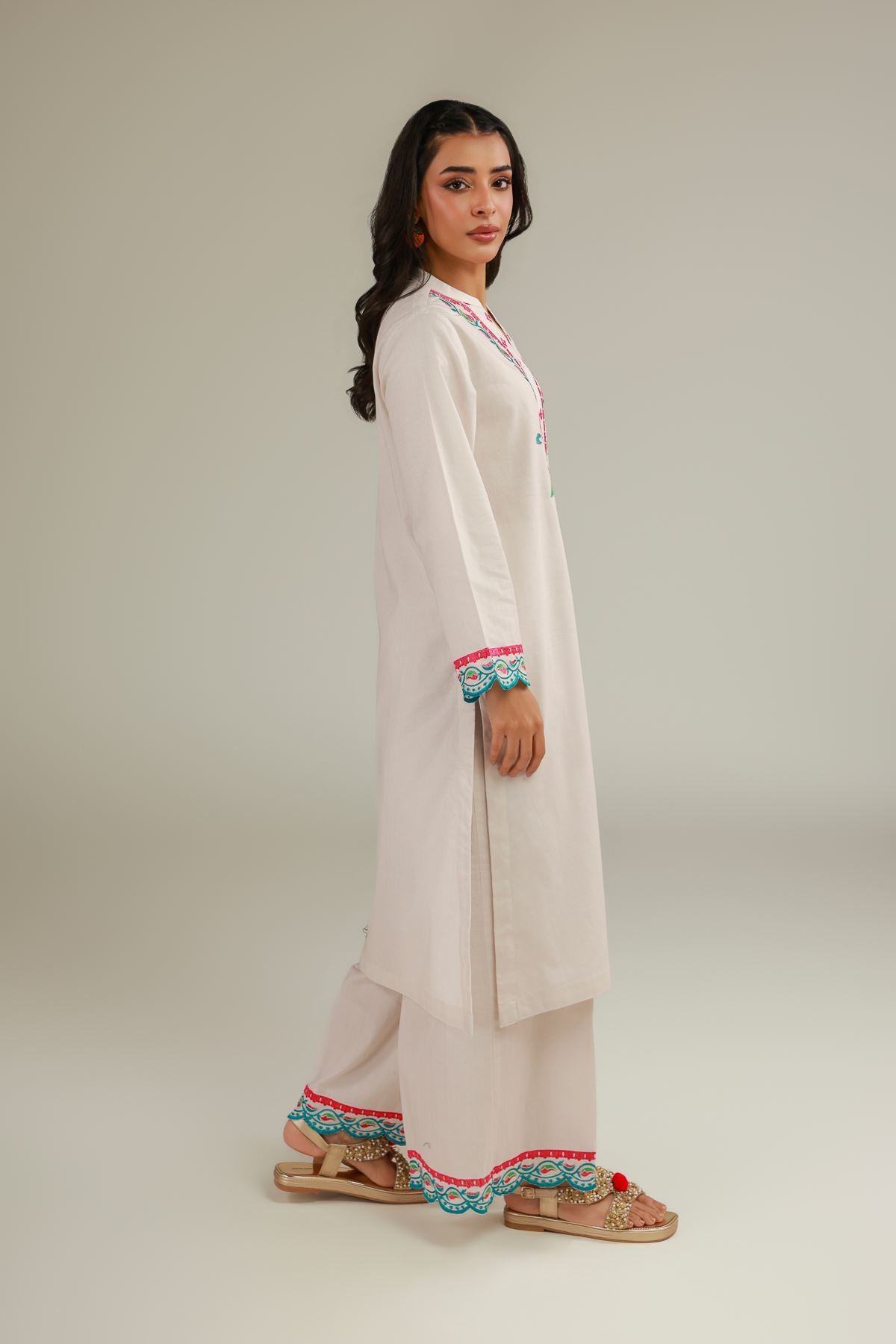 Floral Cotton Kurta