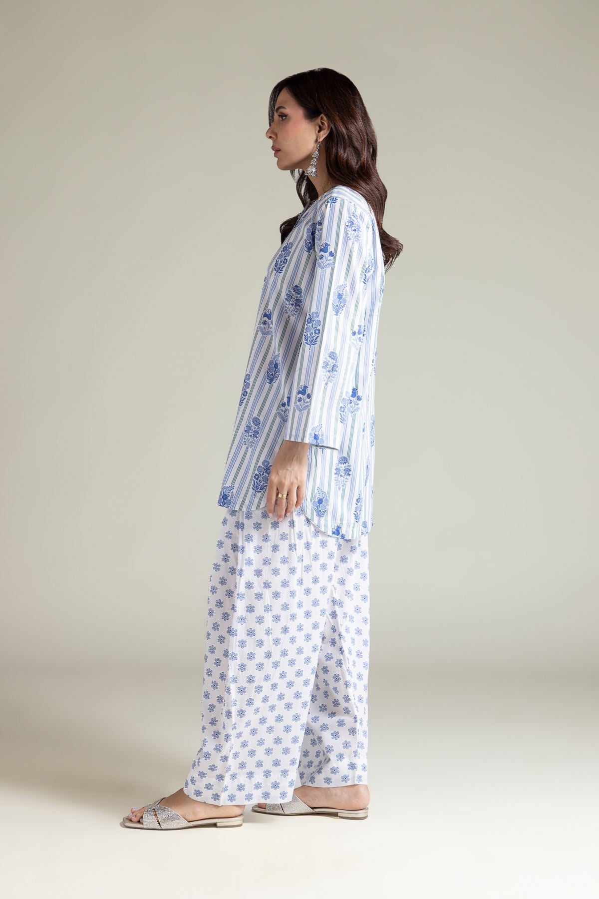 Floral Cambric Kurta