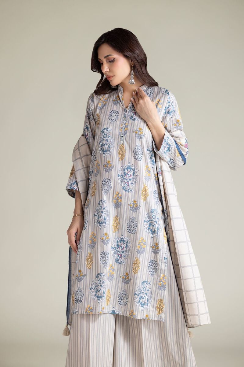 Floral Cambric Kurta
