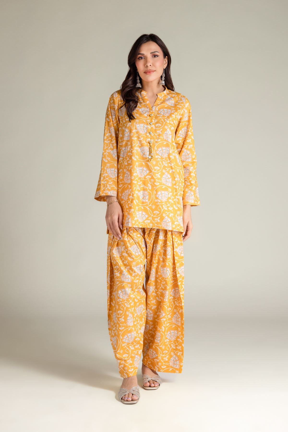 Floral Short Kurta