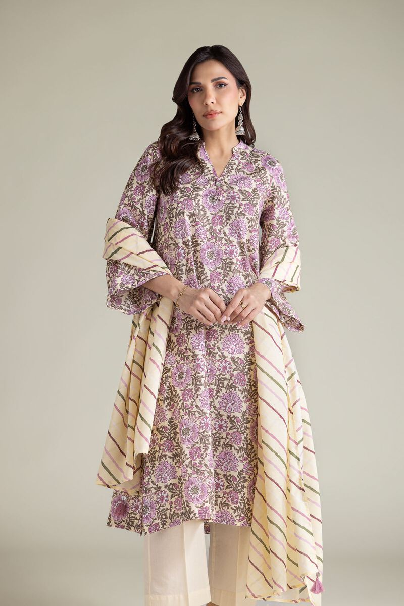 Lawn Striped Dupatta