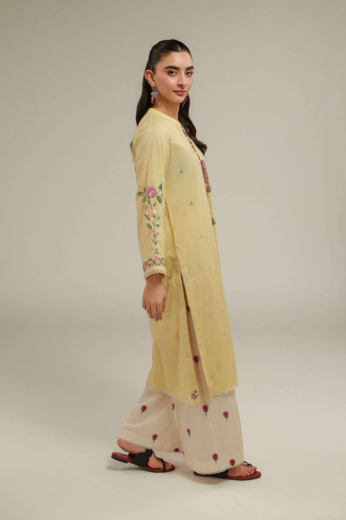 Floral Cambric Pants
