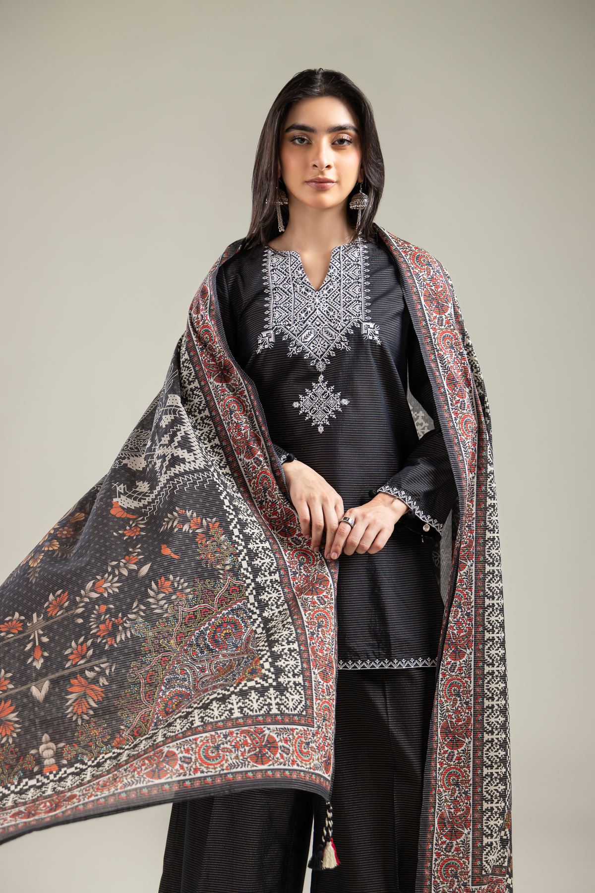 Black Mesuri Dupatta
