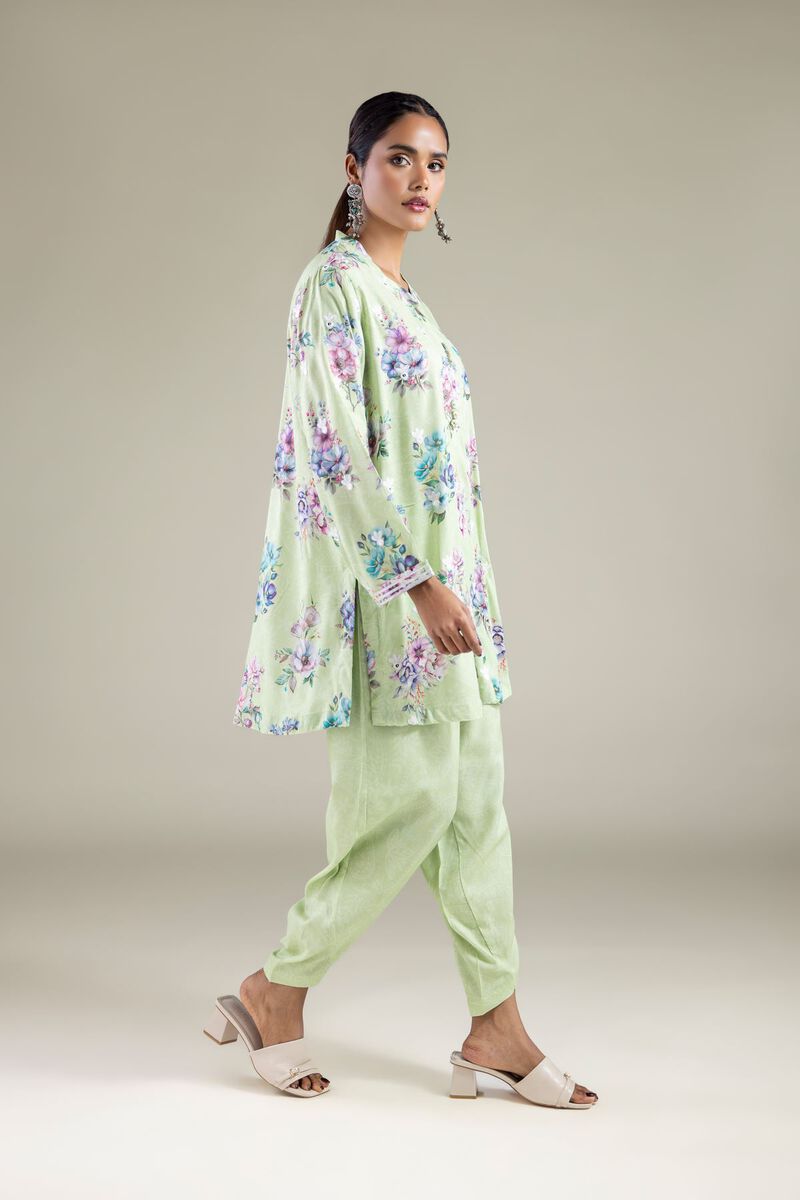Buy Spring Tapered Shalwar | 3000.00 PKR | 1-26-143-B-H-VG_MULTI | Khaadi Pakistan