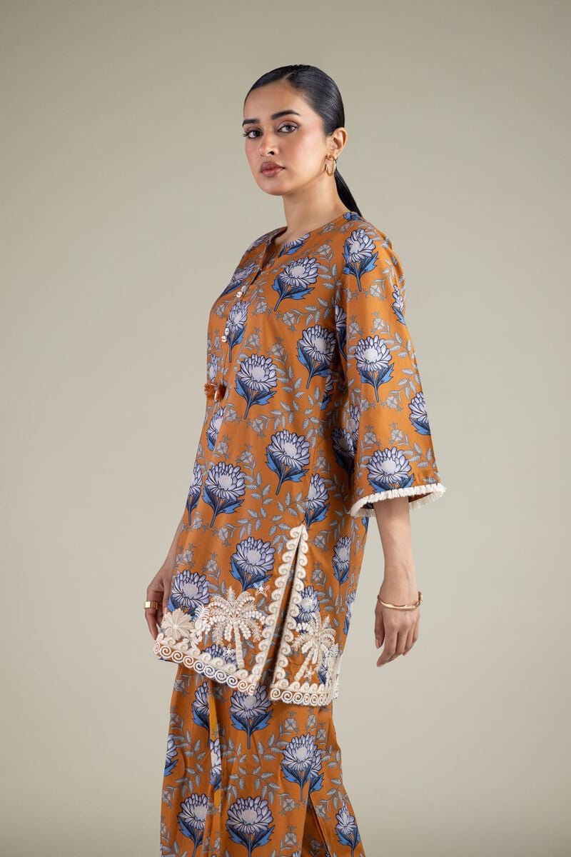 Floral Cambric Kurta