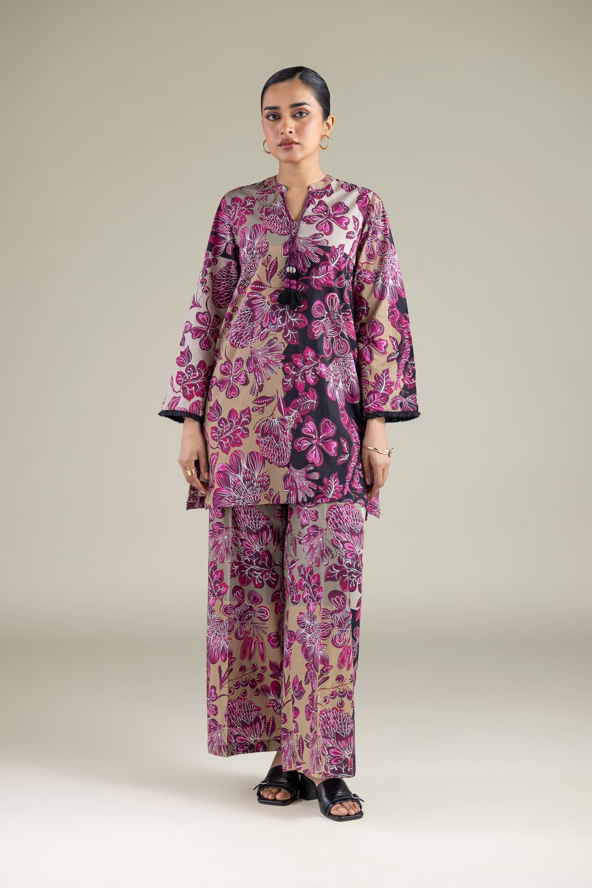 Floral Cambric Kurta