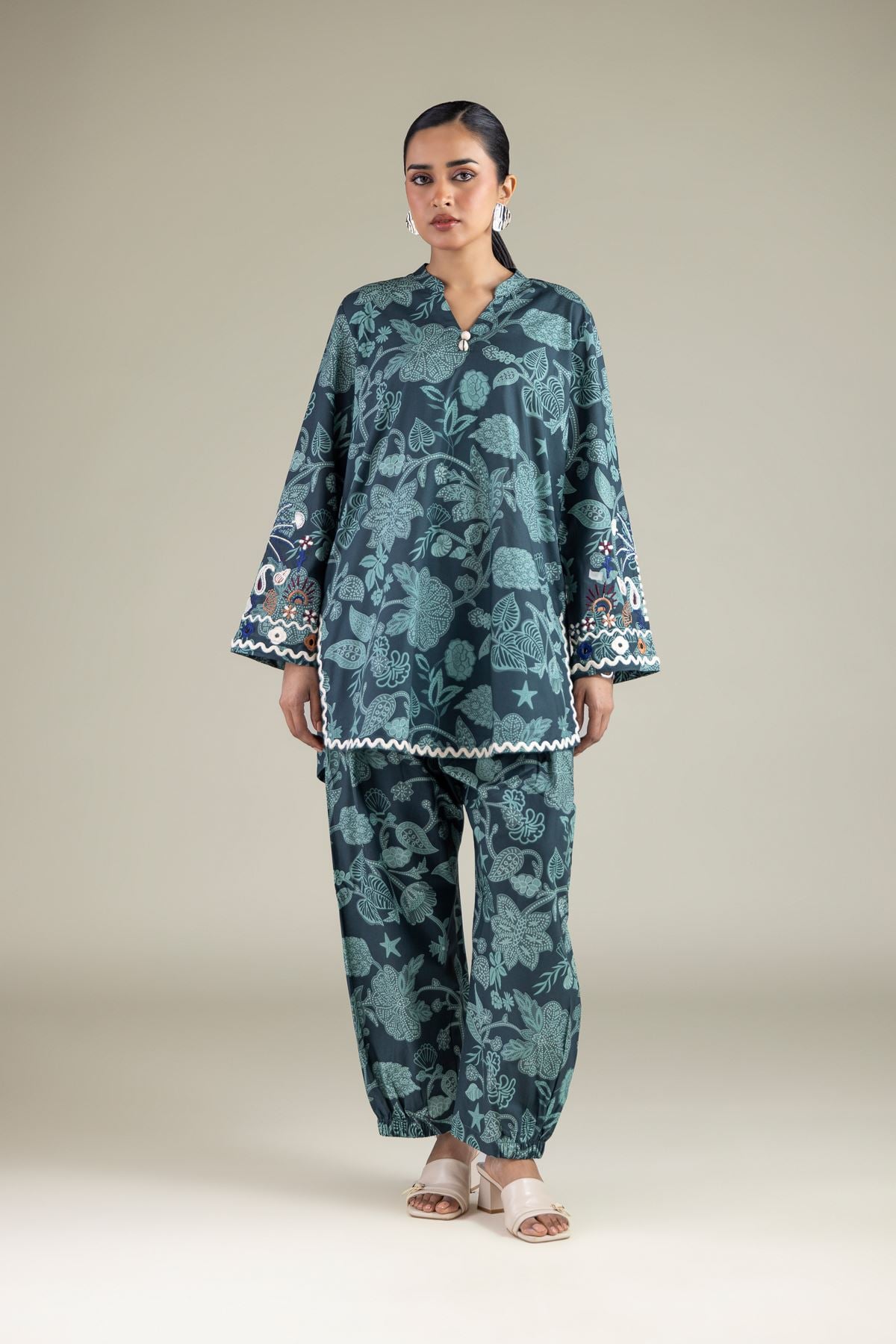 Floral Cambric Shalwar
