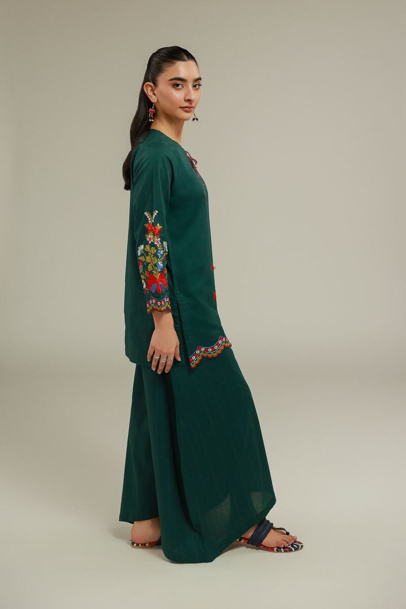 Green Cotton Pants