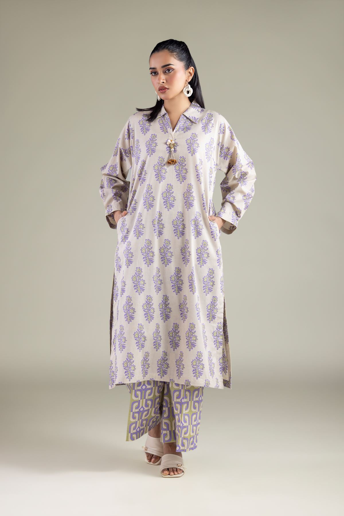 Printed Cambric Pants