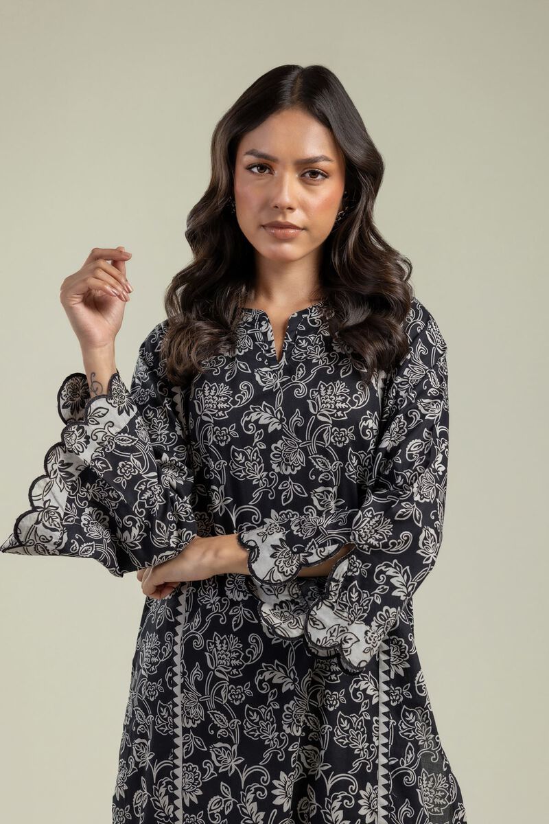 Black Cambric Kurta