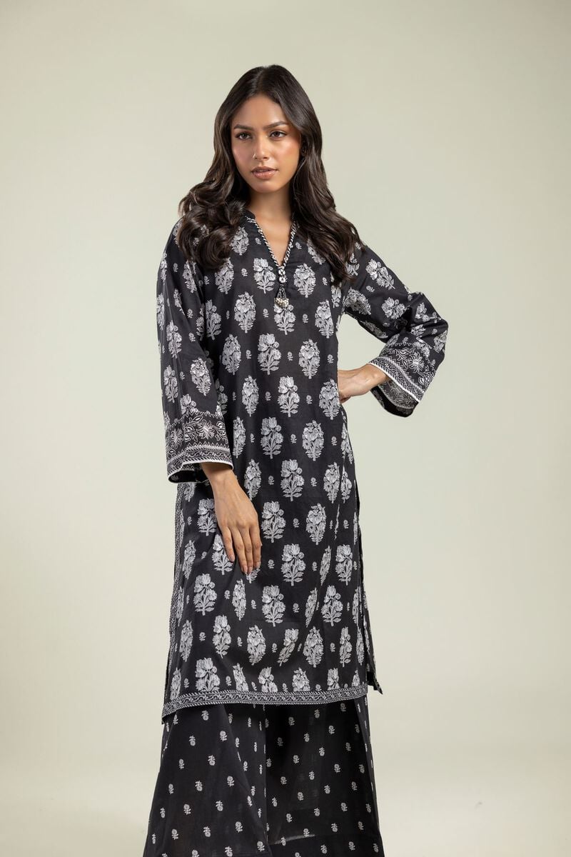 Black Longline Kurta
