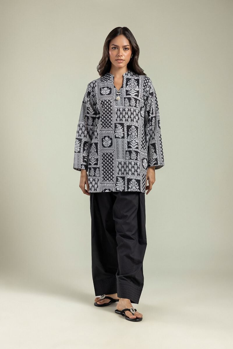 Black Solid Shalwar
