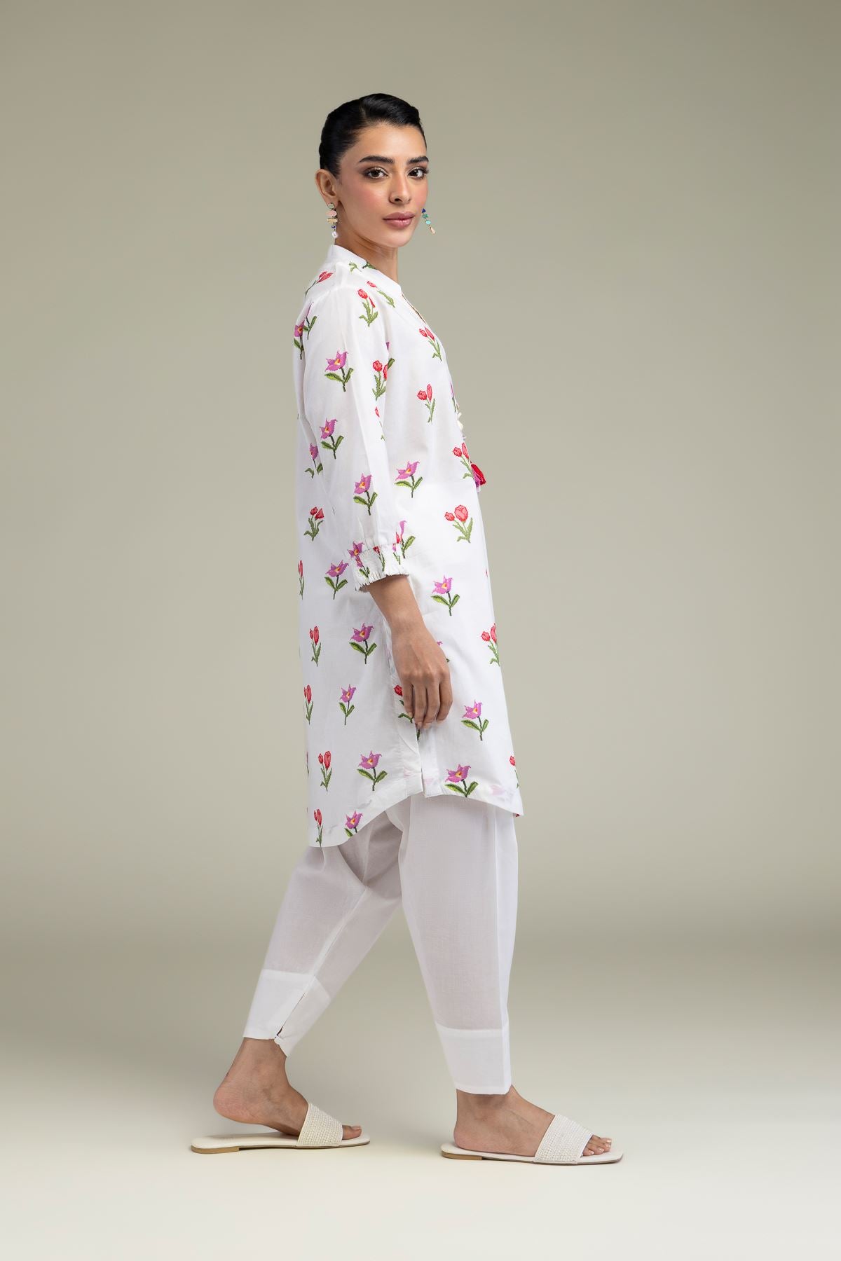 White Cambric Kurta