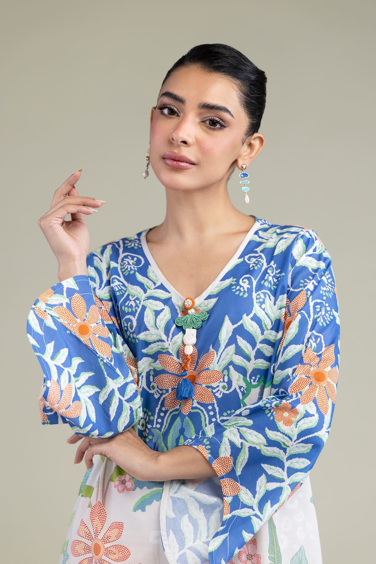 Floral Flared Kurta