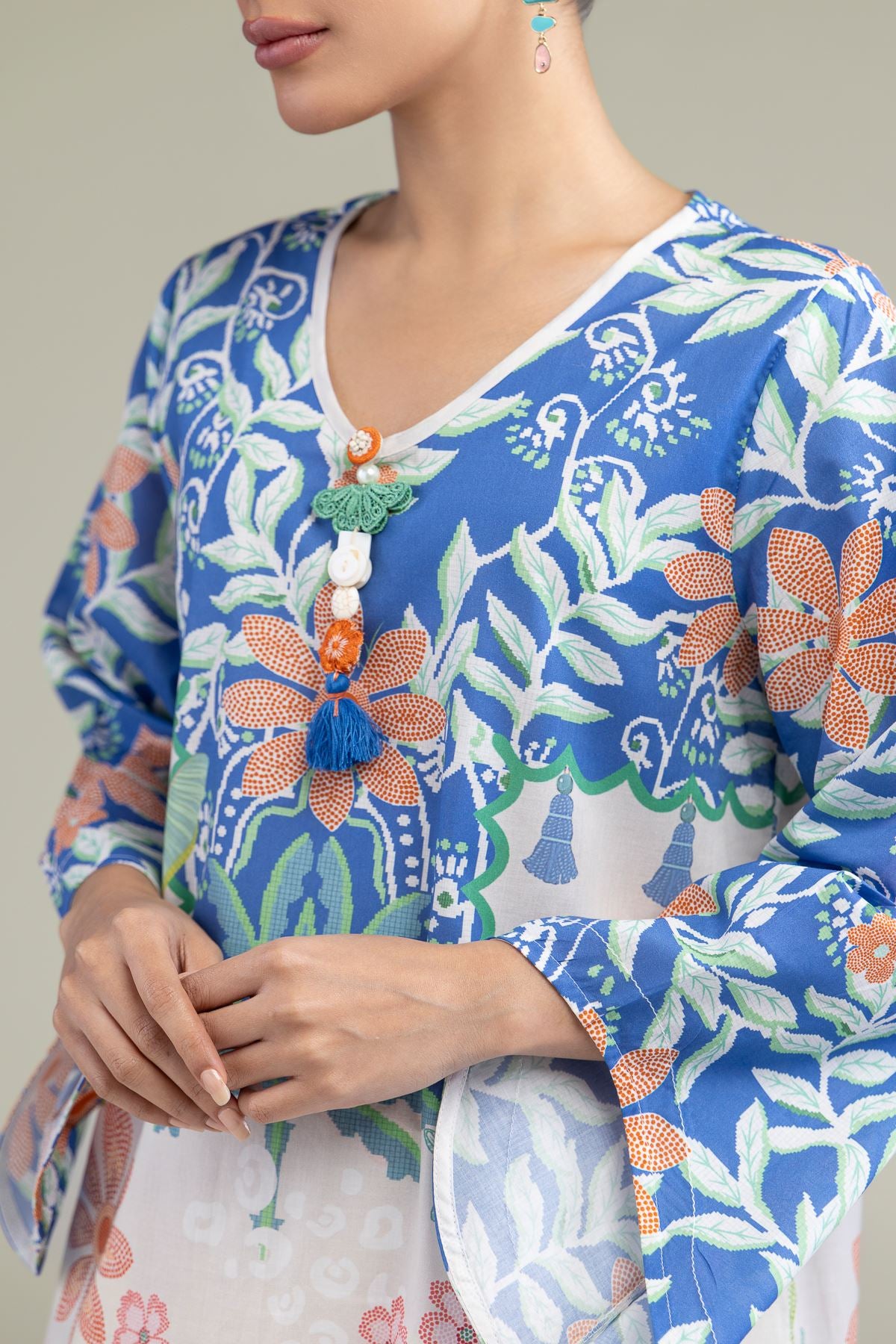 Floral Flared Kurta