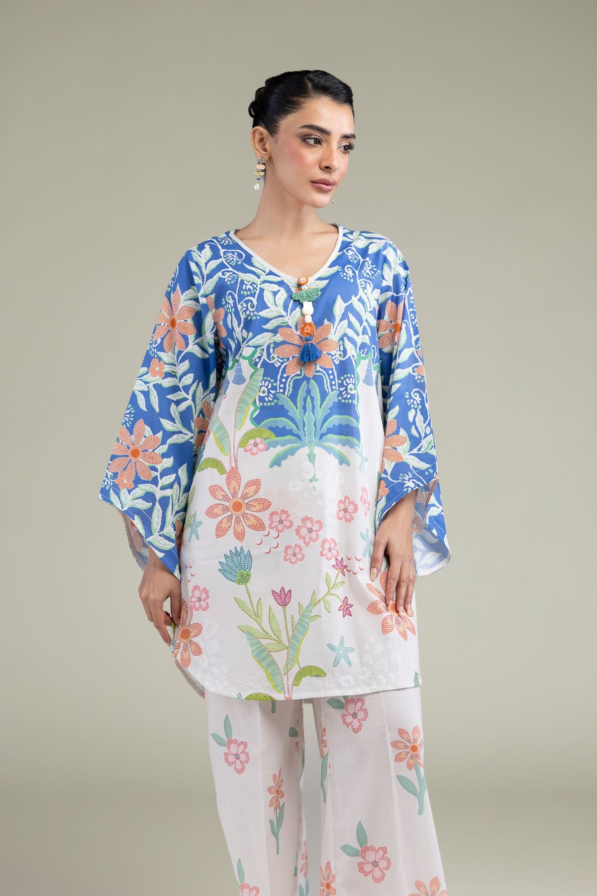 Floral Flared Kurta