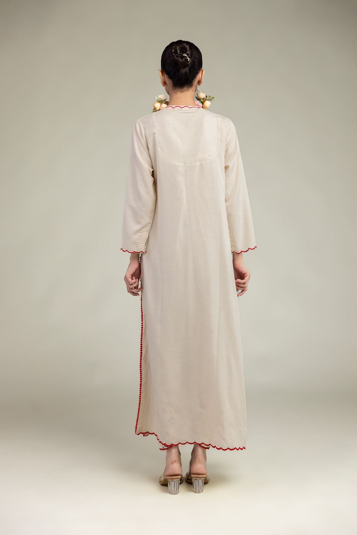 Floral Scalloped Kurta