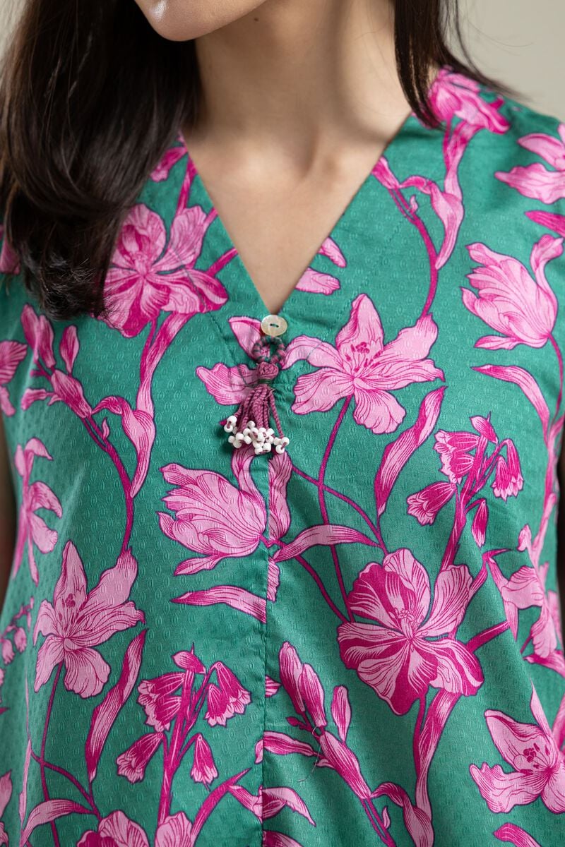Sleeveless Cotton Kurta