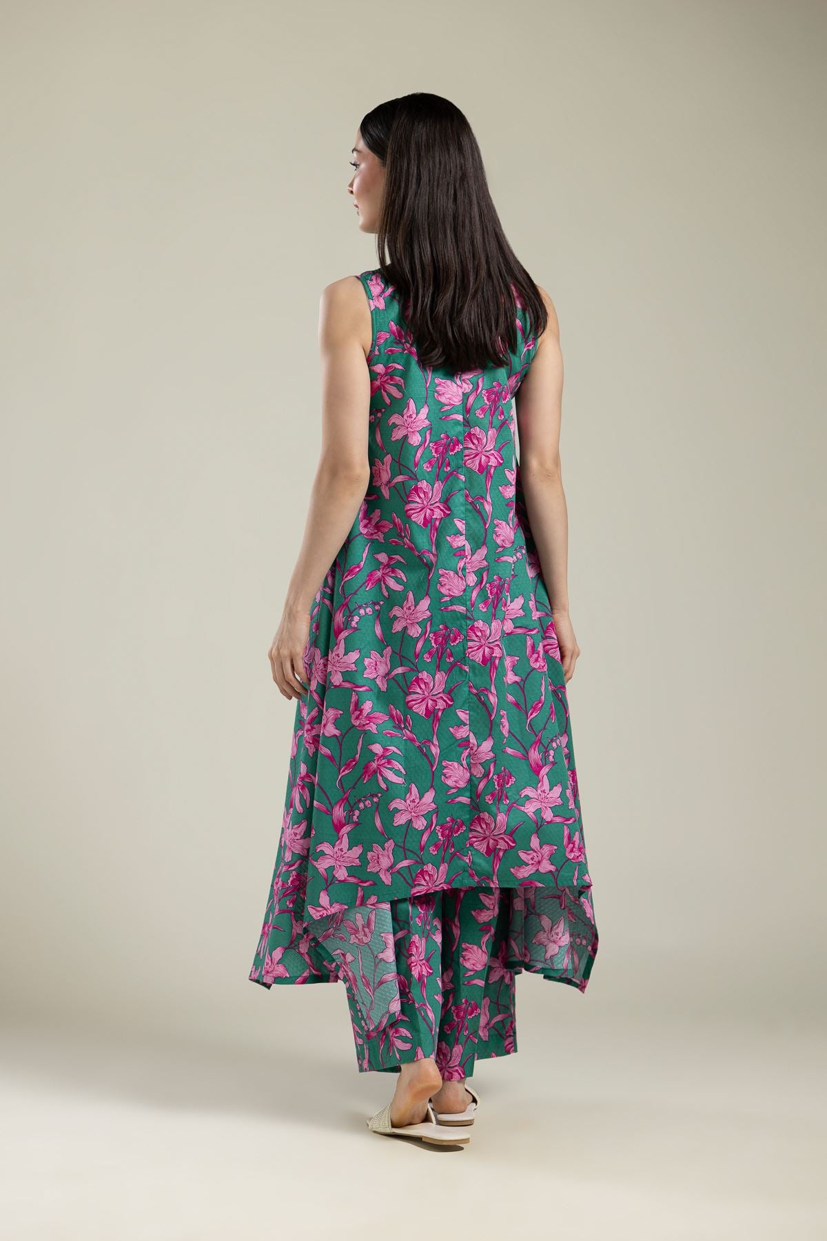 Sleeveless Cotton Kurta