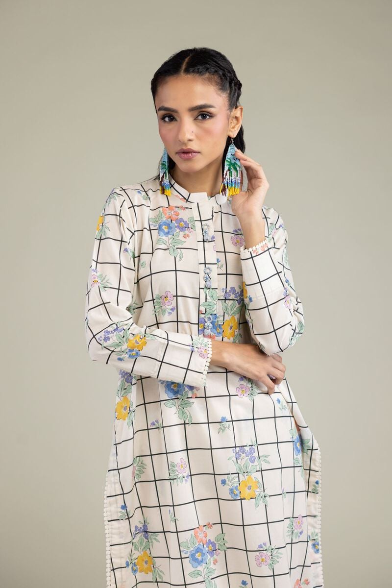 Cambric Floral Kurta